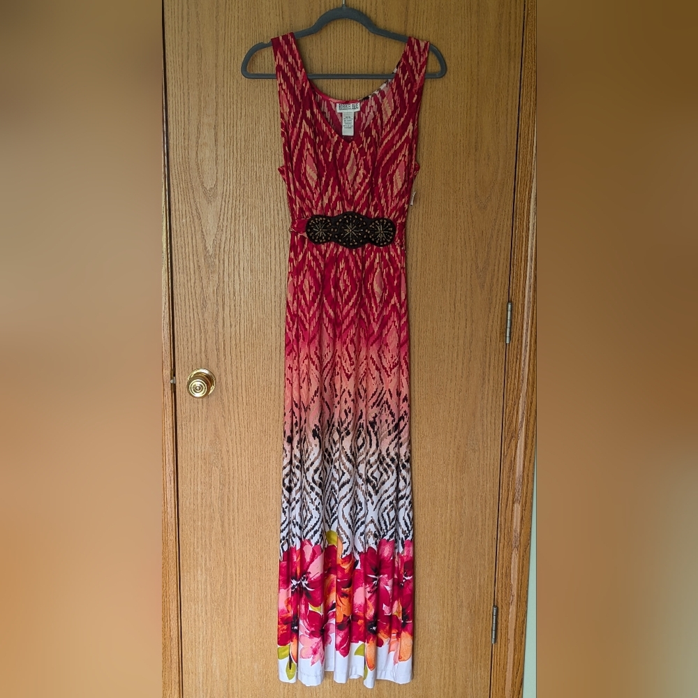 NWT Bobby Bee Maxi Floral Tank Dress Women's XL